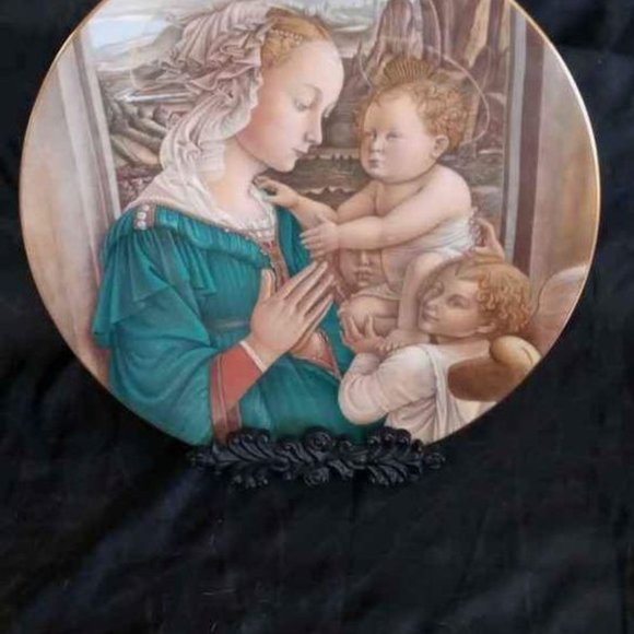 MADONNA & CHILD PLATE BY FRA FILLIPPO LIPPI 1978 LIMITED EDITION #967/5000 - Picture 2 of 5